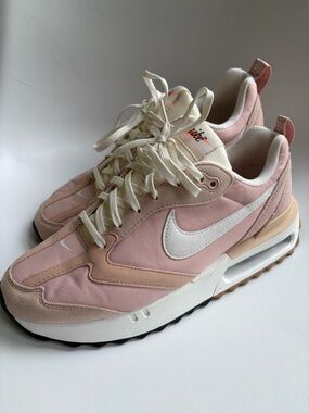 NIKE Air Max Dawn Running Shoes Pink & White Oxford sneakers